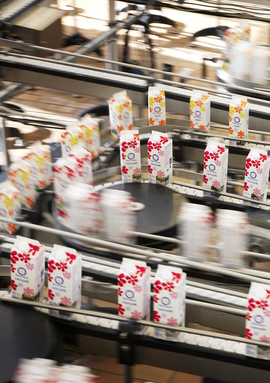 FOSSILFRIA DRIVMEDEL OCH FÖRNYBAR ENERGI I mejeriprodukternas näringskedja från jord till bord är det i produktionen på mejerierna som vi på Skånemejerier har den största möjligheten att direkt