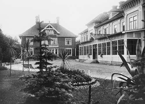 Fotografi taget 1917. SJ lade ner mycket medel på sina parker.