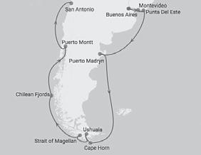 Dag 1. Skandinavien - Fort Lauderdale/Miami Dag 2. Avgång Fort Lauderdale/Miami Dag 3. Till havs Dag 4. Till havs Dag 5. Cartagena, Colombia Dag 6. Colon, Panama Dag 7. Panamakanalen Dag 8.