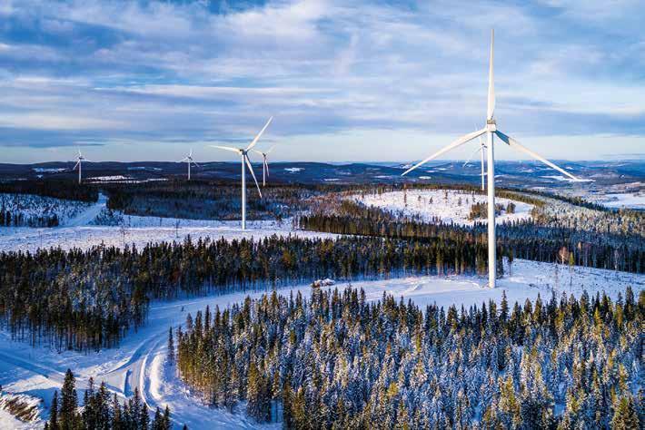 NÄTUTVECKLING 55 FOTO: TOMAS ÄRLEMO huvudsak vindkraft för perioden fram till år 2025 på i storleksordningen 18 000 MW.