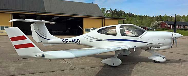 1.6.1 Flygplanet Typcertifikatinnehavare Diamond Aircraft Industries Inc. Modell DA 40 NG Serienummer 40.