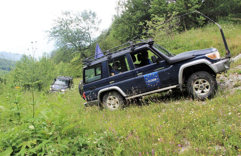 Foto: OSCE/Evgeniy Maloletka På patrull i Rioni Valley.