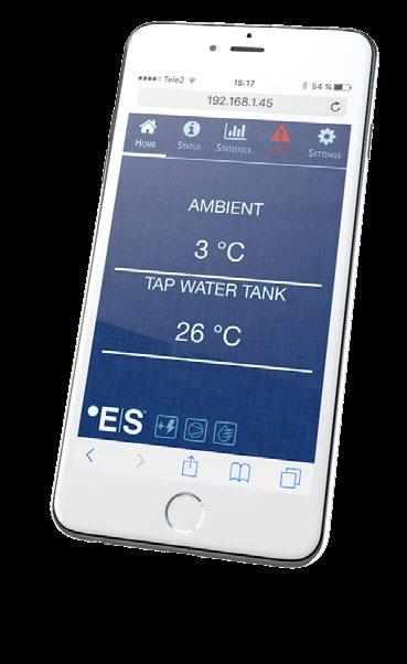 Tankarna har genom PUR iso lering en mycket hög isoleringsgrad och lagrar därför effek tivt energin från husets energisystem, vilket