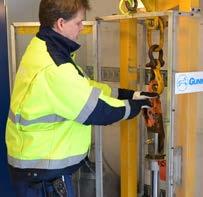 Stållinedragtaljor Besiktning och service avslutas med att ett besiktningsprotokoll skrivs ut på plats.