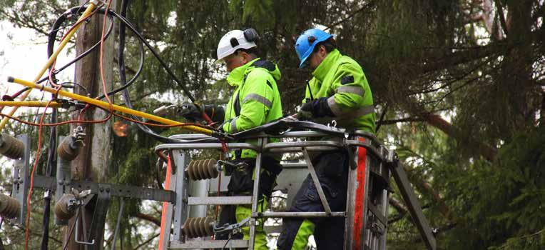 Årets viktigaste händelser Arbetet med att öka elnätets överföringskapacitet mellan kommundelarna har intensifierats under året.