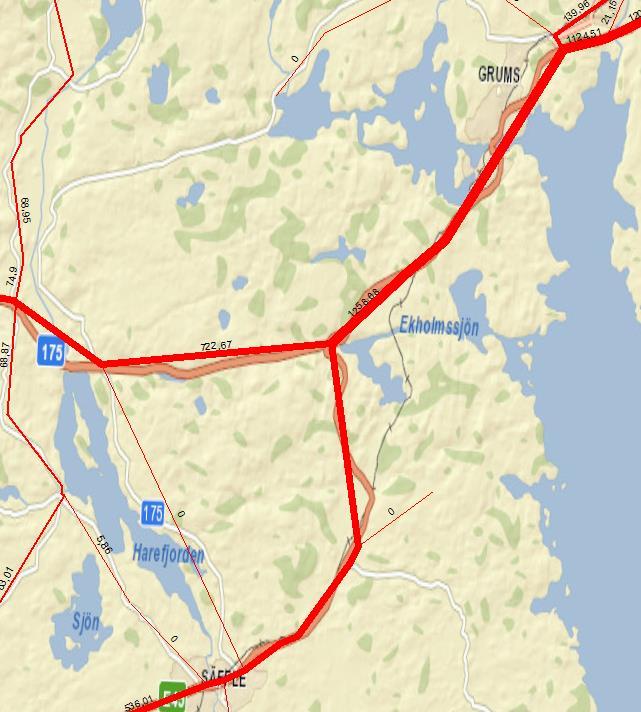 Säffle/Grums Punkt 2 3 4 Kommun Säffle Säffle Grums Väg E18 E45 E18 ÅMVD Samgods 1 245 905 2 149 ÅMVD Trv-flödeskarta 1 241 1 241 2 380 Mätår 2015 2015 2015 Diff
