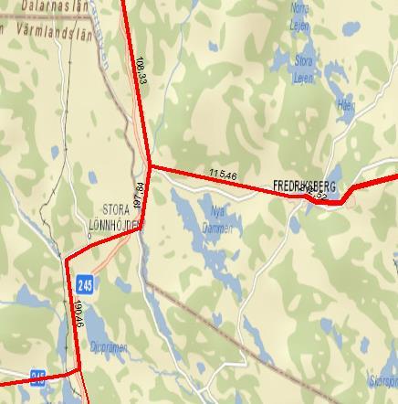 Filipstad Punkt 8 Kommun Filipstad Väg 26 ÅMVD Samgods 325 ÅMVD Trv-flödeskarta 350 Mätår Trv 2015