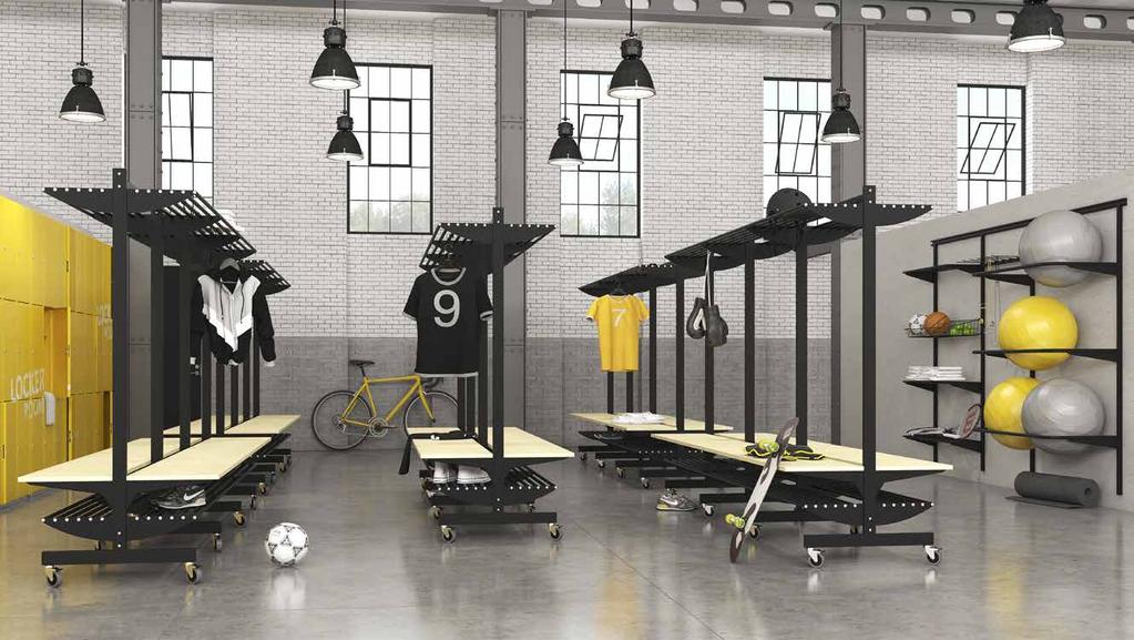 Funktionell förvaring Fristående hyllsystem T-stativ m.