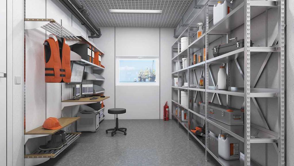 Hyllsystem rostfritt Hyllsystem rostfritt Praktiskt