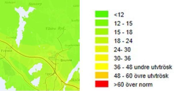 konstateras att ÅDT är ca 17 500, att jämföra med trafiken vid Kungsängen som 2015 uppmättes norr Trafikplats Brunna till ÅDT 33 600 fordon/dygn, mellan Brunna och Kungsängen ÅDT 41 600 och söder om