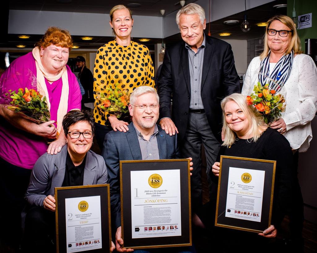 Jönköping Bästa LSS-kommun 2018 Nummer 4 2018 Ett klokt beslutsfattande om personlig assistans. Det gav Jönköpings kommun förstaplatsen i 2018 års upplaga av tävlingen Bästa LSS-kommun.