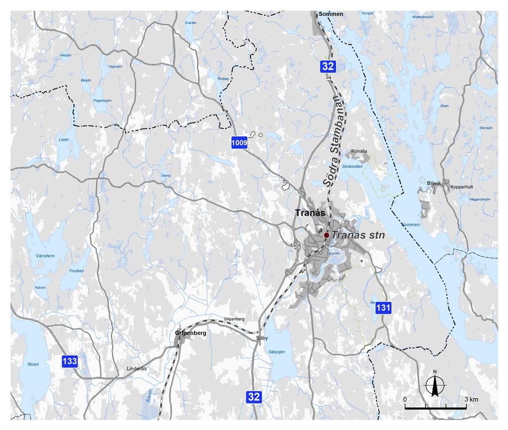 4.1.2 Infrastruktur De största kommunikationslederna till och från kommunen är Södra Stambanan, Riksväg 32, Väg 133 mot E4:an, Väg 131 mot Österbymo samt 1009 mot Ödeshög.