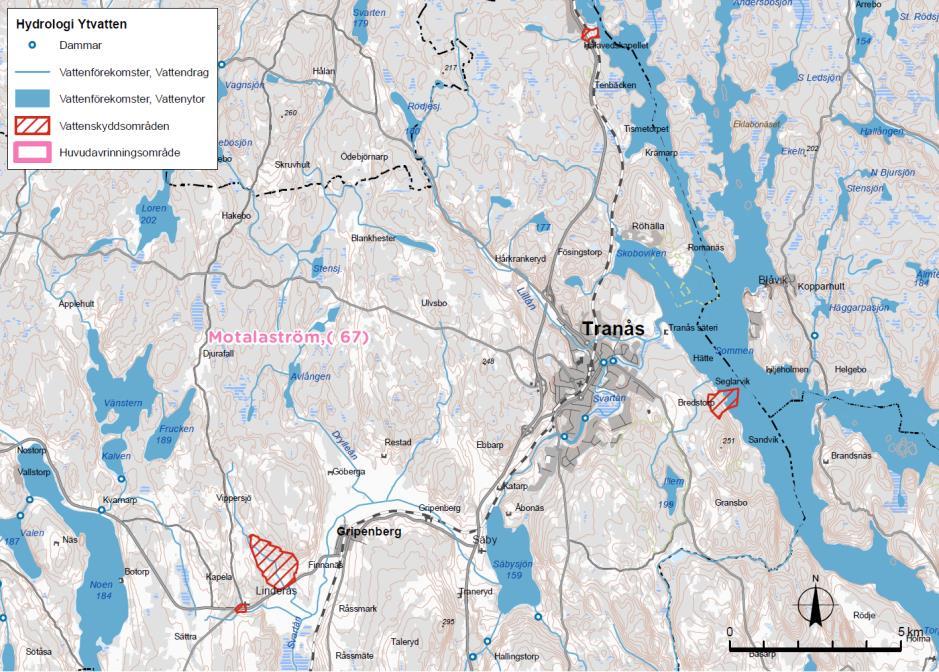 4.1.5 Klimat, vatten och luft 4.1.5.1 Klimat Klimatet i området kring Tranås präglas av att det ligger i övergången mellan det Sydsvenska höglandet i söder och de stora slättbygderna i norr upp mot Linköping.