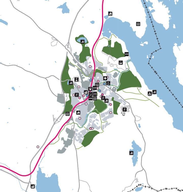 4.2.2.3 Blågrön struktur Området närmast Svartån präglas av ett sammanhängande grönstråk med parker och mer eller mindre tillgängliga skogs- och rekreationsområden.