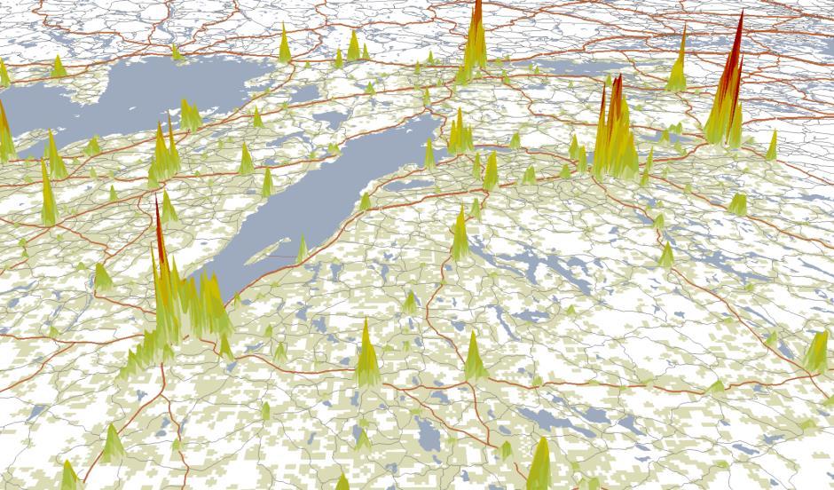 4.2.4 Befolkning och boende Av Tranås kommuns nästan 19 000 invånare bor ungefär 78 % i Tranås tätort, 6 % i någon av de mindre tätorterna Sommen och Gripenberg, och 16 % i småorter och på