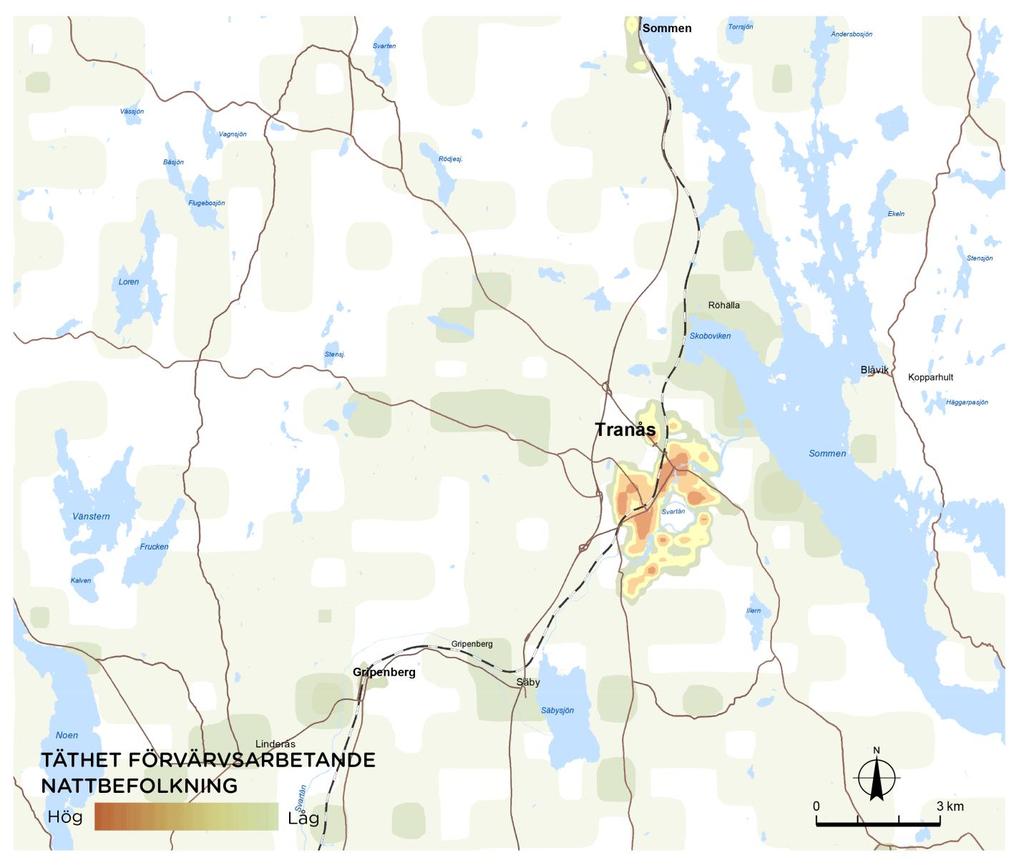 Medianinkomsten i Tranås kommun är ca 241 000, jämfört med ca 263 000 för Jönköpings län och ca 261 000 för riket (SCB 2015b).