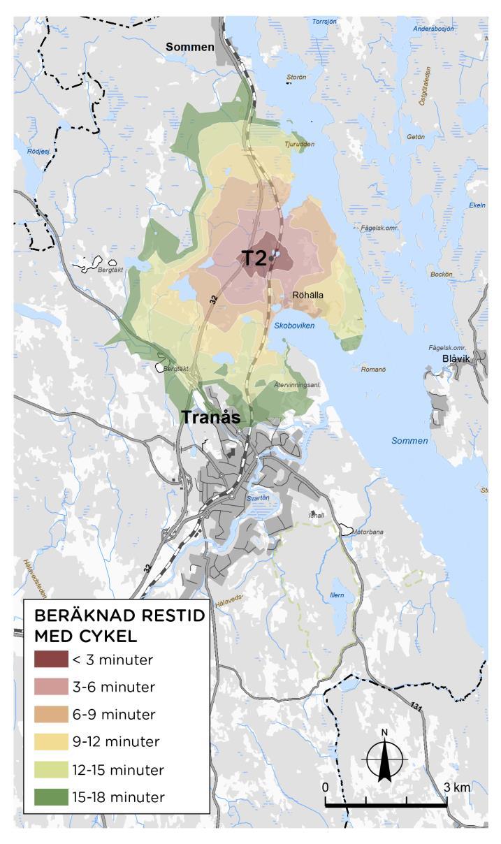 7.2.2 Stationsläge och följdinvesteringar För att station i princip T2 ska fungera för anslutande konventionell järnvägstrafik krävs plattformar och vändspår på Södra stambanan.