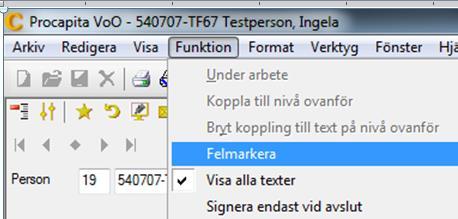 Det vita skrivfönstret blir aktivt och du kan fortsätta skriva eller ändra din text. Spara när du är färdig.