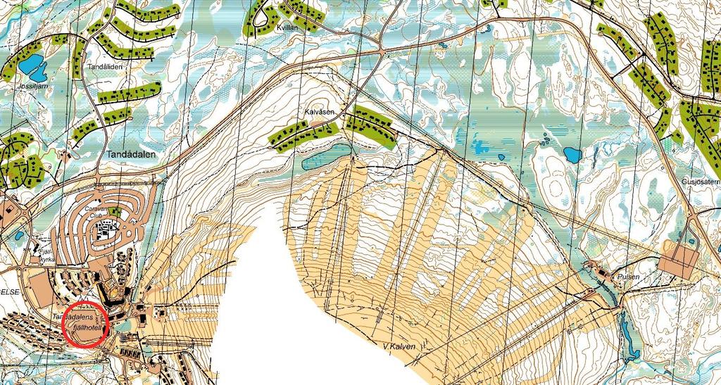 11. Sprint Tandådalen Kör riksväg 66 och sväng av mot Tandådalen östras fjällanläggning (Pulsen).