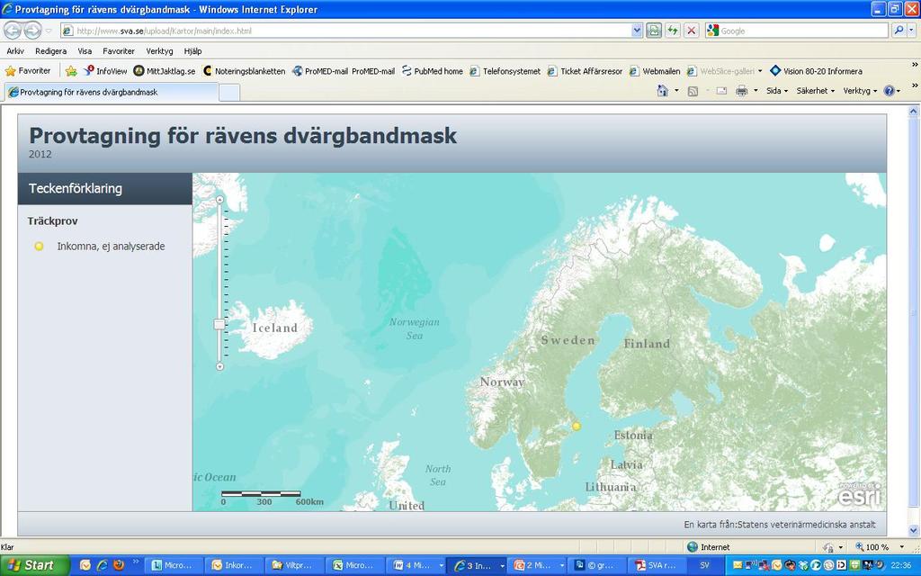 Resultat av insamlingen www.sva.