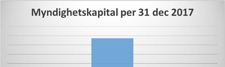 1.3.5 Myndighetskapital Teknisk-naturvetenskaplig fakultet har ett myndighetskapital som uppgår till totalt 233 136 tkr vilket motsvarar ca 22 procent av de totala kostnaderna.