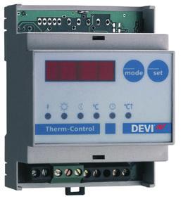 The DEVIreg Therm Control DHB 330 DEVIreg Therm Control DHB 330 är konstruerad för styrning av de DEVIhotwatt självbegränsande kablar som används för att upprätthålla temperaturen inne i rör.
