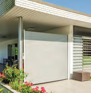 Ett passande sol- och väderskyddssystem gör att terrassen håller en behaglig temperatur och skyddar mot UV-strålning.