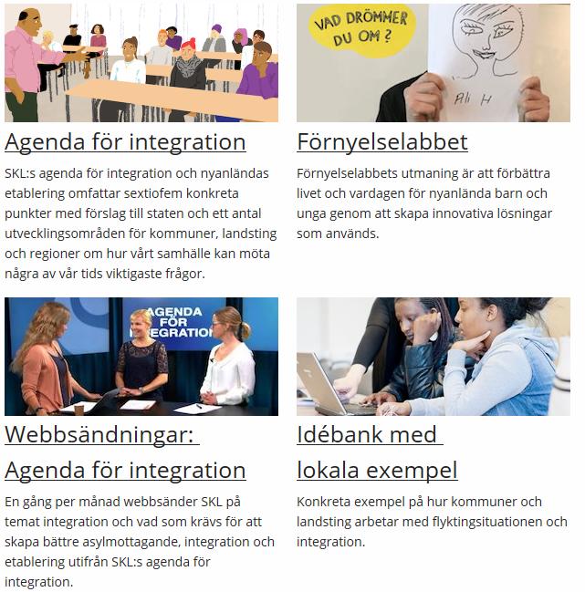 Aktuellt på SKL SKL:s Agenda för integration 65 förslag för ett förbättrat mottagande av asylsökande och nyanlända Webbsändningar (play.skl.