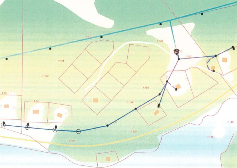 Vid ny korsande vägsträcka, både bilväg samt gång- och cykelväg och järnväg, skall befintlig markkabel förläggas i rör.