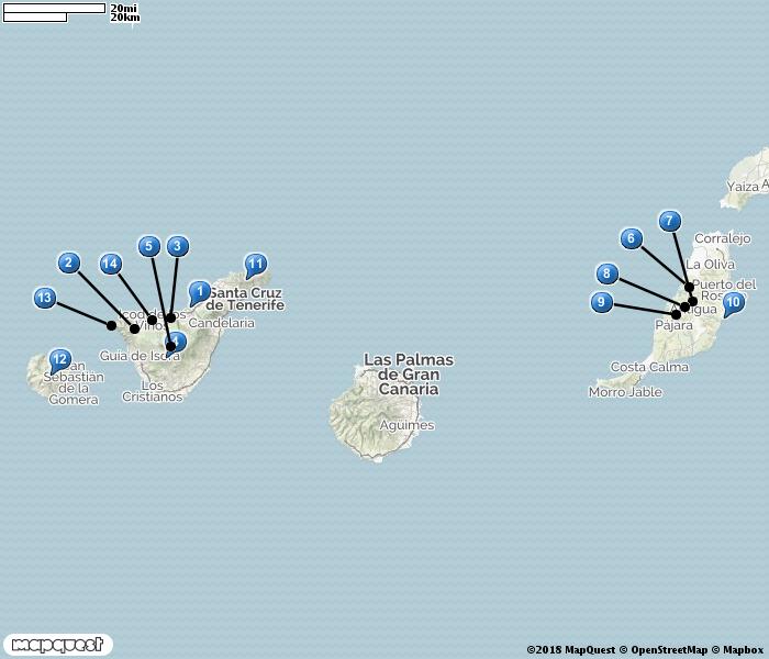 Resan i korthet Dag Orter/resplan 1 Resan startar på Teneriffas internationella flygplats. Natt i Puerto de la Cruz.