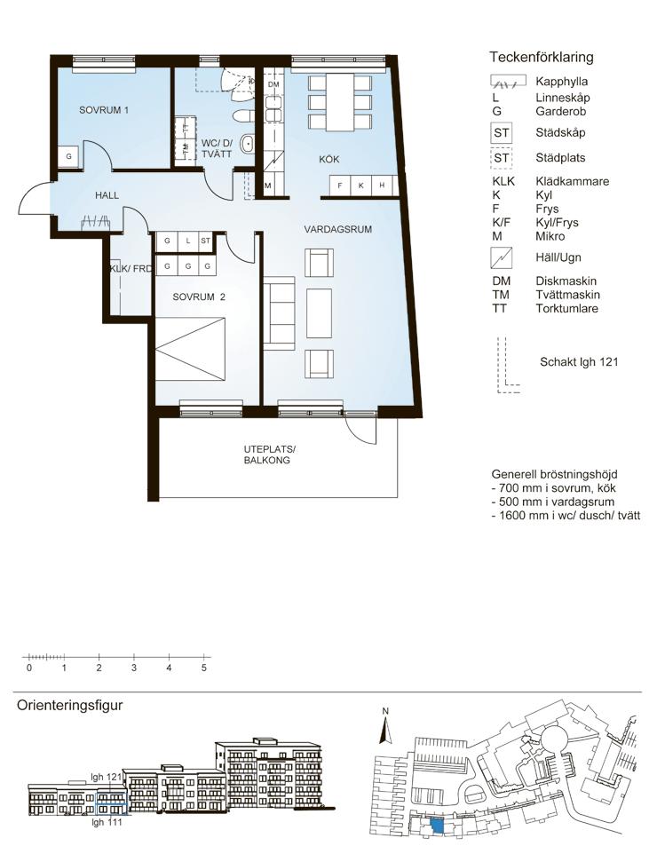 entré A lgh 111, 121 3 3 rok 84 m 2 10 Riksbyggen BOFAKTA Översten