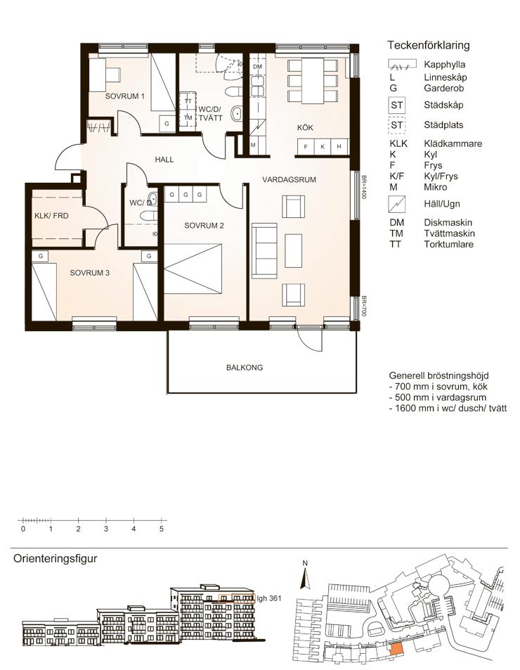 entré C lgh 361 4 4 rok 101,5 m 2 16 Riksbyggen BOFAKTA Översten