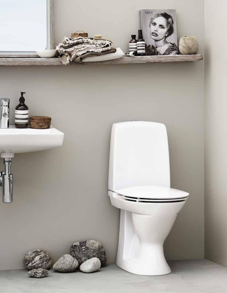 IFÖ SPIRA Det blir renare och mer hygieniskt utan spolkant.