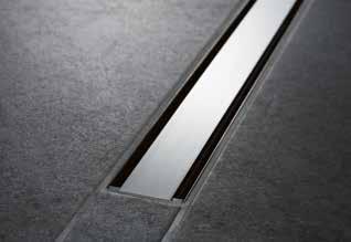 GEBERIT CLEANLINE Duschrännor med designad funktion.