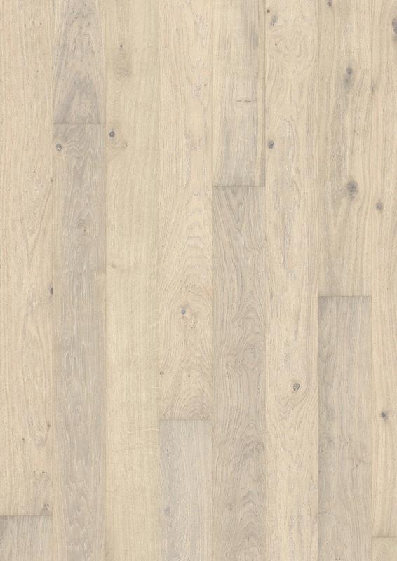 Parkett Ek Nouveau Snow Ek kritvitpigmenterad