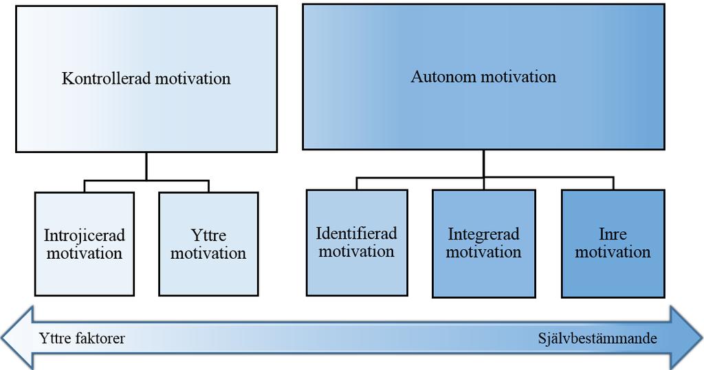 3. Teori I det följande kapitlet presenteras de teoretiska utgångspunkter som studien bygger på. Studien är baserad på Self Determination Theory (SDT) som är en modern motivationsteori.