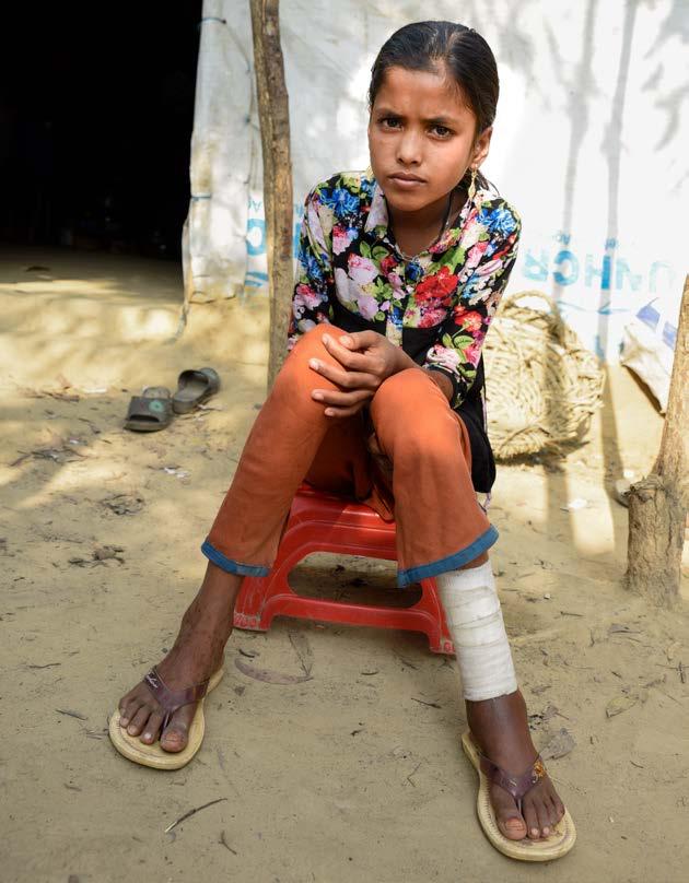 VERKSAMHETSBERÄTTELSE MED EFFEKTRAPPORT Humanitära insatser i katastrof och konflikt Jag har fortfarande för ont för att kunna delta i alla lekar, men det gör inte så mycket.