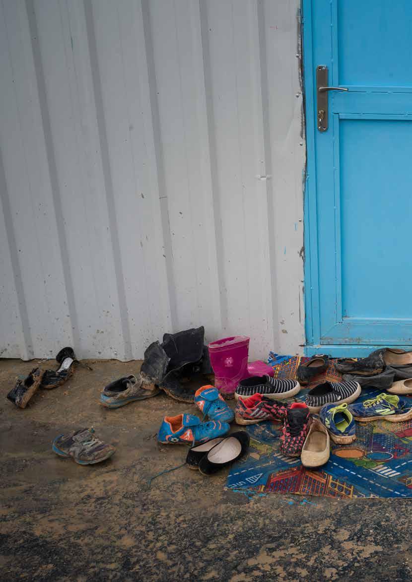 FÖRVALTNINGSBERÄTTELSE Nedslag i verksamheten I Rädda Barnens nya verksamhetsinriktning för 2017 2024 fokuserar vi på att barn i migration ska få sina rättigheter tillgodosedda, att våld mot barn ska
