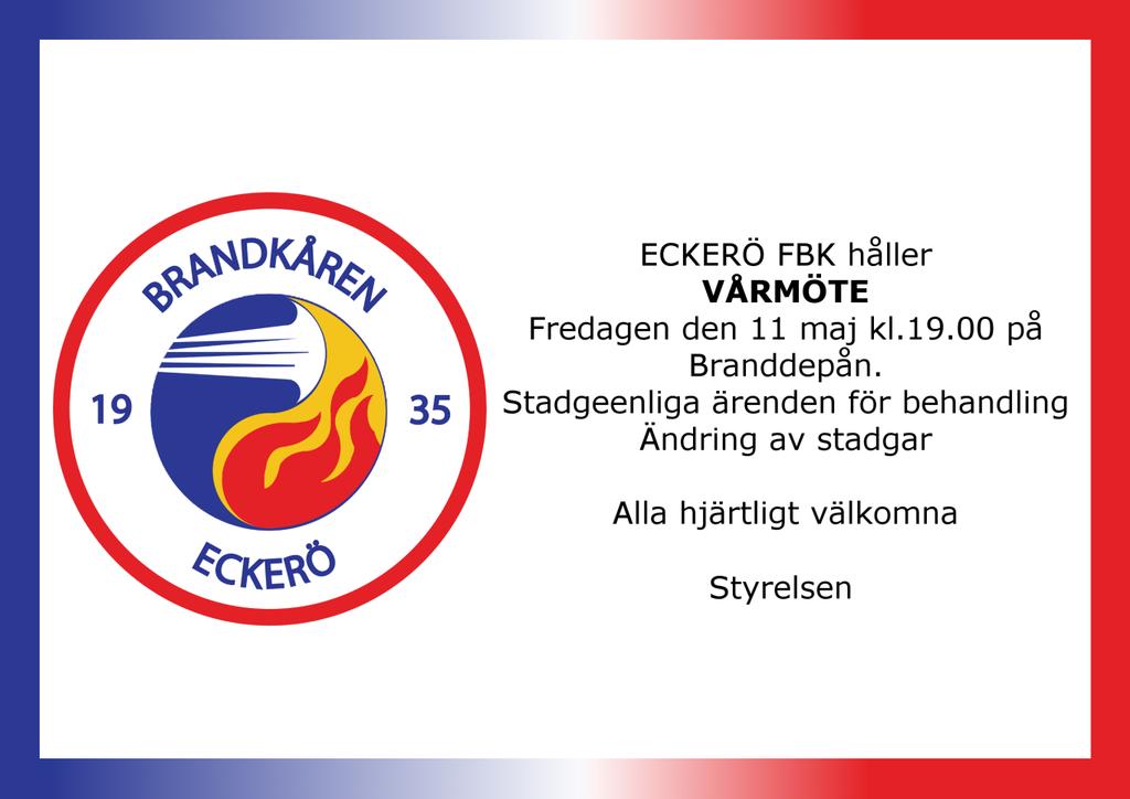 Meddelande från Sportfiskeområde Eckerökortet Fiskeförbud råder inom fiskens lekområden i Eckerö under tiden 15 april 15 juni 2018.