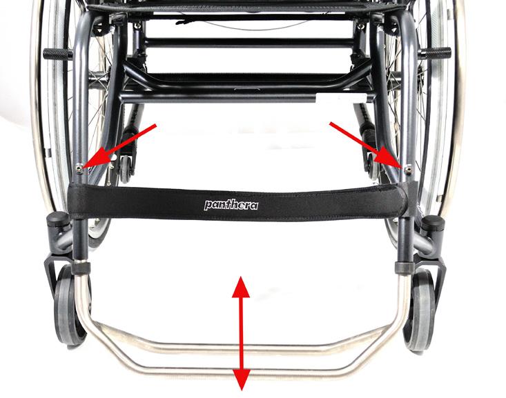 INSTÄLLNINGAR 1) Sittklädselns spänning (Fig. 6) Du kan spänna eller slacka den bakre delen av sittklädseln med hjälp av kardborrebanden på sitsens undersida.