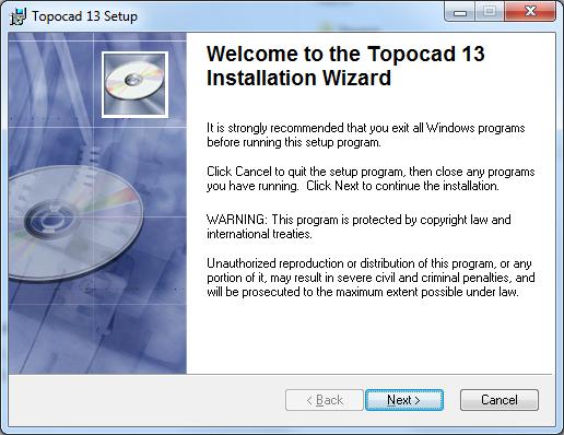 Installation av Topocad Hämta programmet Topocad 13.0 kan hämtas från adtollo.