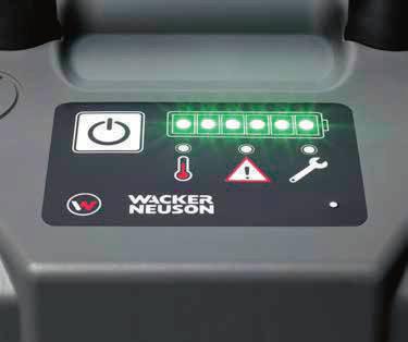 Zero emission Högsta arbetskomfort: Hos vibratorplattan AP1850e stör varken