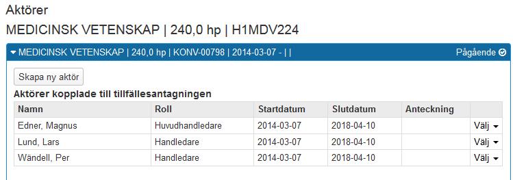 För huvudhandledare som är inlagda i nya Ladok visas denna bild.