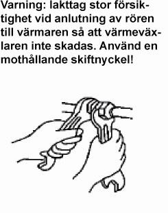 Att tänka på Installation Installation av fläktluftvärmarens värmebatteri skall utföras av behörig installatör.