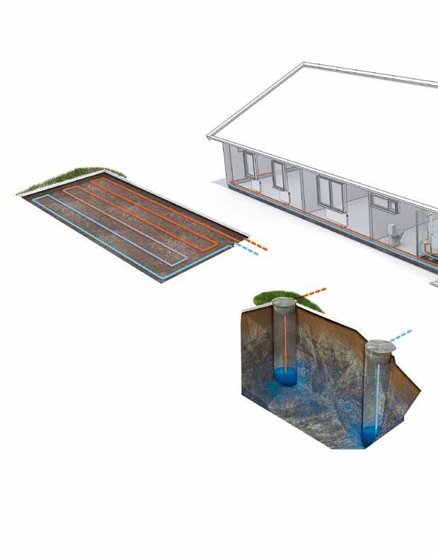 NIBE BERGVÄRMEPUMP INSTALLERAD I DITT HUS Fyra funktioner i en VÄRME, KYLA, VARMVATTEN OCH VENTILA- TION MED EN OCH SAMMA VÄRMEPUMP Med en bergvärmepump från NIBE får du alla dessa funktioner.