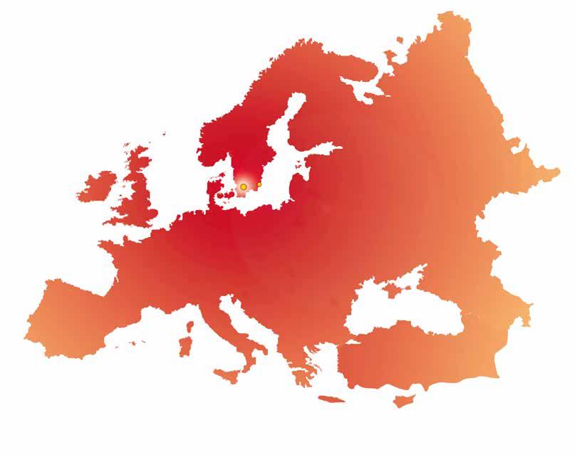NIBE I EUROPA NIBE är en ledande aktör inom uppvärmningslösningar i hela Europa.