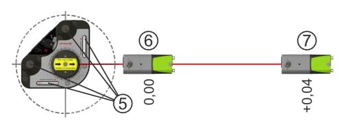 KALIBRERING AV VATTENPASS Placera T220 på ett bord med slät yta som är avvägd inom en tolerans på 0,02 mm/m i båda riktningar.