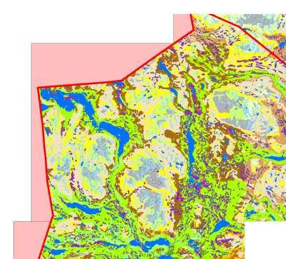 till 250 x 250 m Arbetet utfört av Heather Reese Satellitbilds klassning -