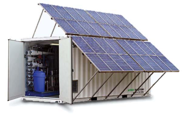 Småskalig vattenrening RO avsaltning Biologisk rening via solenergi