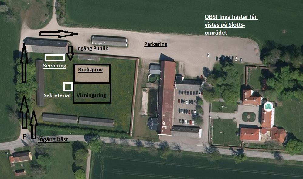 Bjärsjölagård Platsansvarig: Therese Svensson, tel: 0702-82 40 17 ID-kontrollant: Christina Judin Sekretariat: Gun-Britt Nilsson Domarsekreterare: Cattis Brorsson 0709-544734 Ringmaster: Kent Hansson